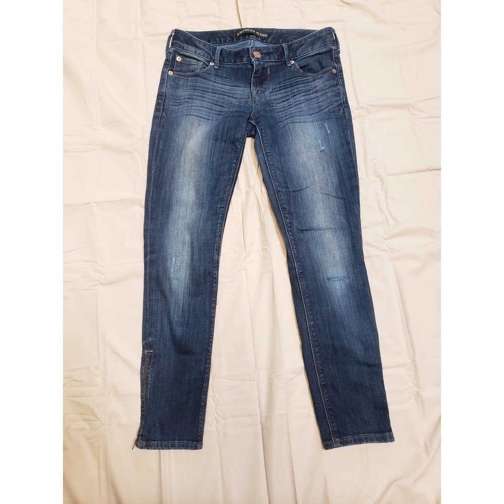 Express jeans. Stella Low Rise. Skinny Zip ankle leggings. 2R